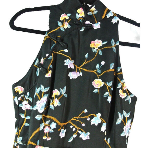 NEW, SAU LEE Ariana Floral Embroidered Satin Gown Size 8 #LD02 - Picture 7 of 12